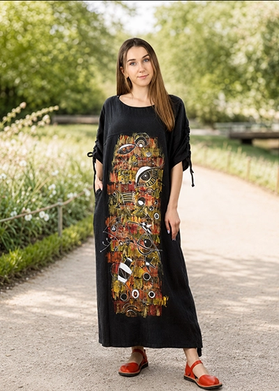 Sukienka lniana oversize - jak nosić